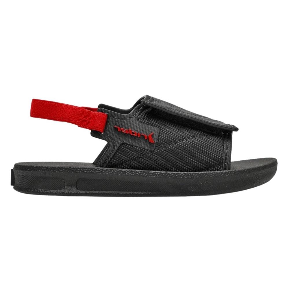 CHINELO SLIDE RIDER BABY STREET 12414 Preto/Vermelho 2