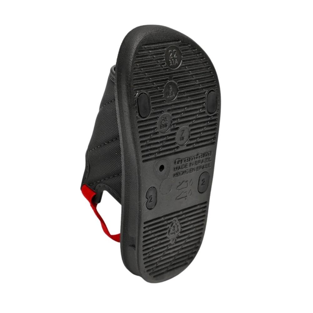 CHINELO SLIDE RIDER BABY STREET 12414 Preto/Vermelho 6