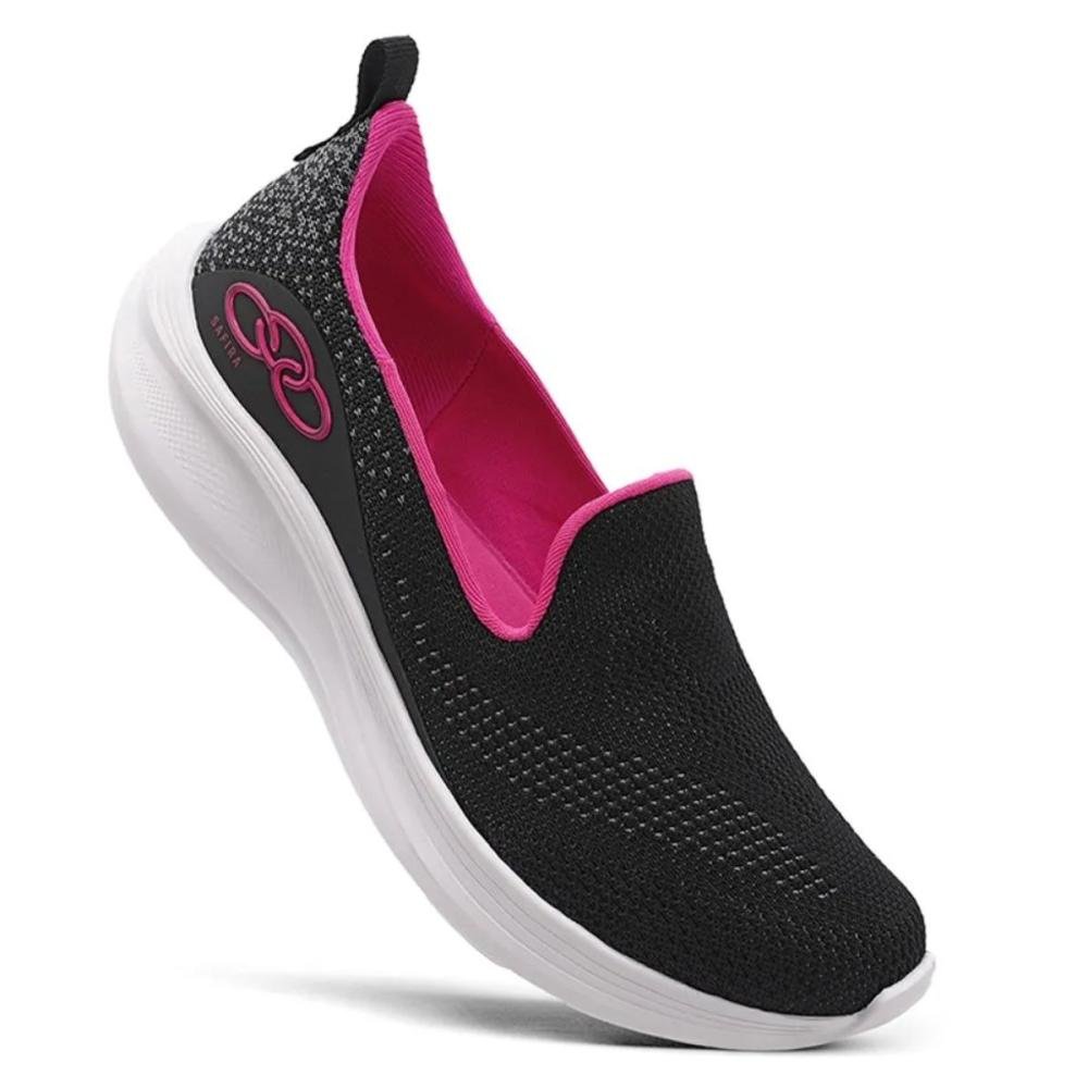 TÊNIS OLYMPIKUS SAFIRA FEMININO Preto/Rosa 3