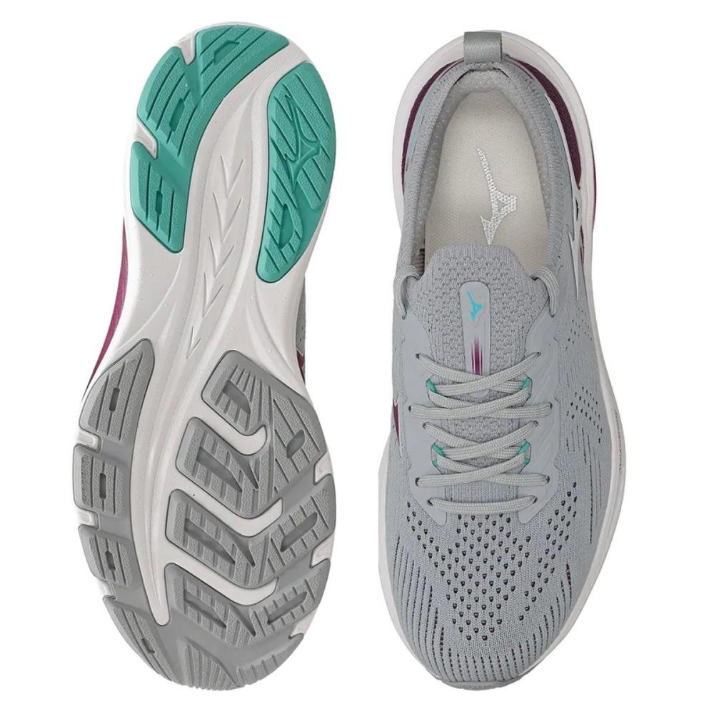 TÊNIS DE CORRIDA FEMININO MIZUNO SUNRISE Cinza/Roxo 2