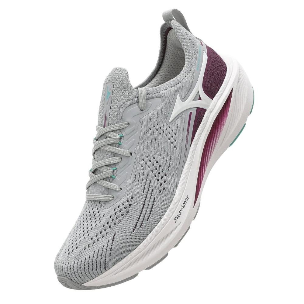 TÊNIS DE CORRIDA FEMININO MIZUNO SUNRISE Cinza/Roxo 3