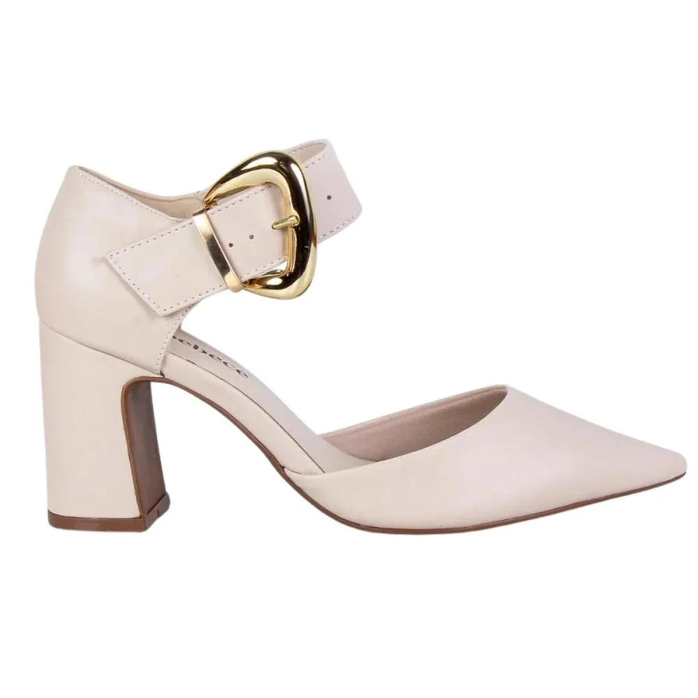 SAPATO SCARPIN BEBECÊ SALTO BLOCO 7021-217 Off White