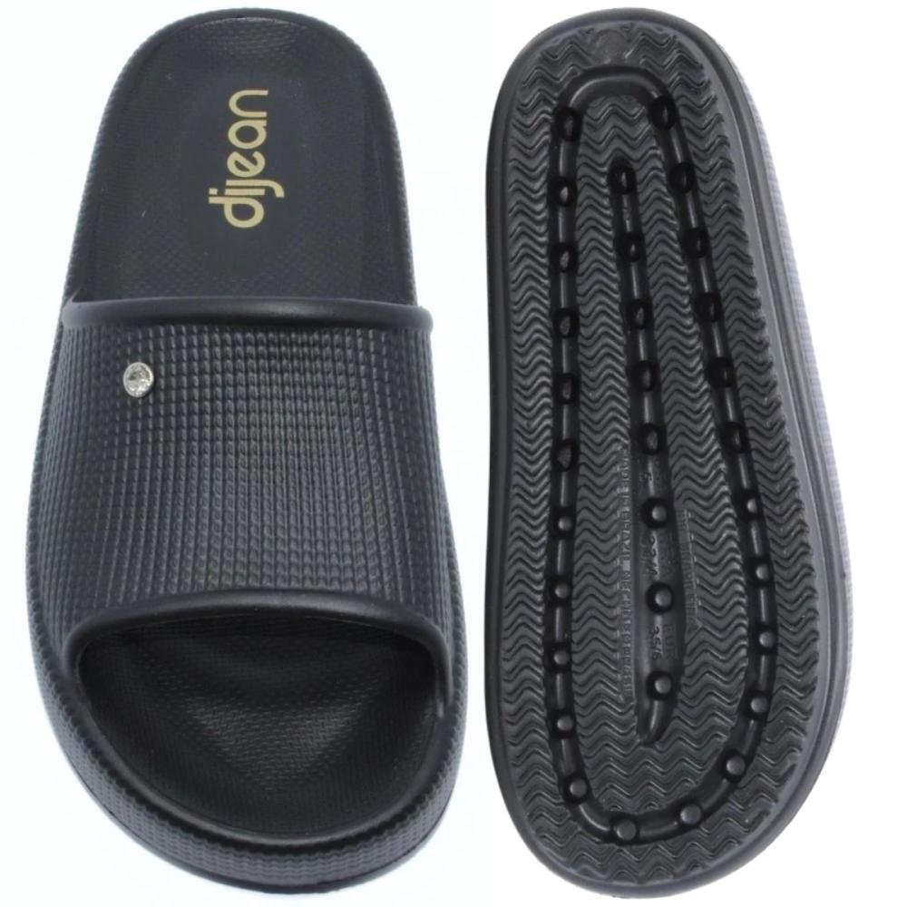 CHINELO SLIDE DIJEAN NUVEM 288  Preto 2