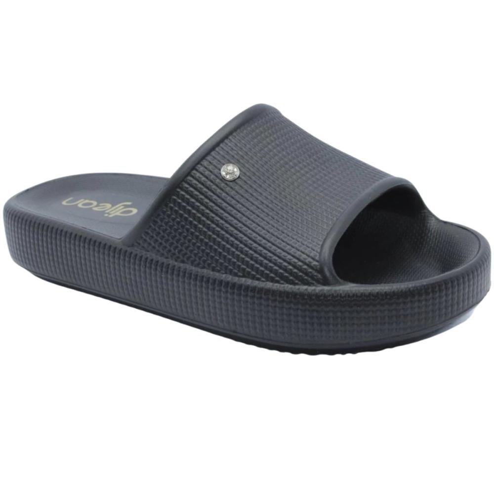CHINELO SLIDE DIJEAN NUVEM 288  Preto 4