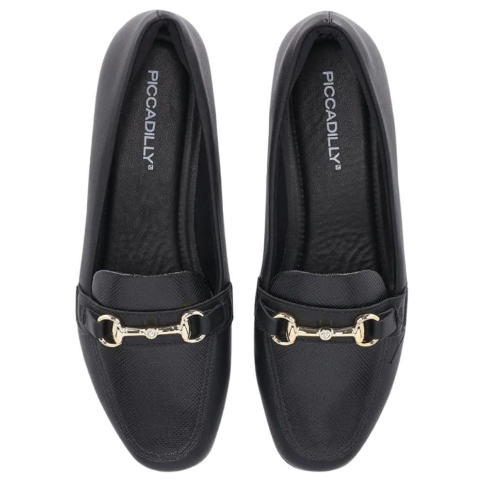 LOAFER PICCADILLY RAQUEL SALTO BAIXO 250247 Preto 3
