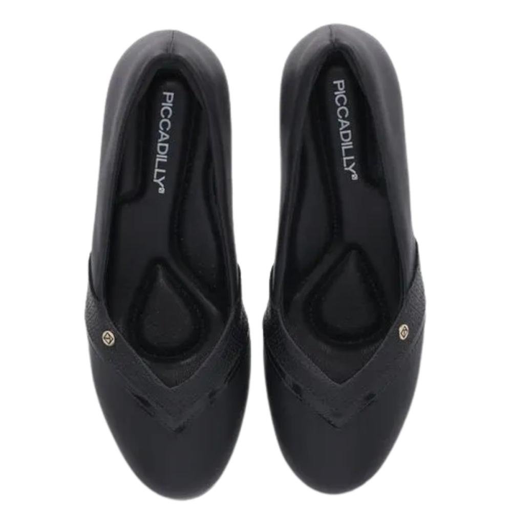 SAPATO PICCADILLY LAURA SALTO MÉDIO 110186 Preto 3