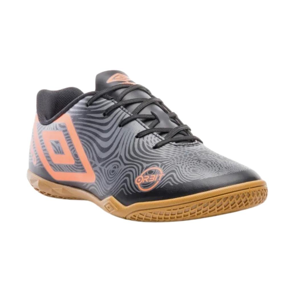 CHUTEIRA FUTSAL UMBRO ORBIT U01FB00152 Grafite/Preto/Laranja 3