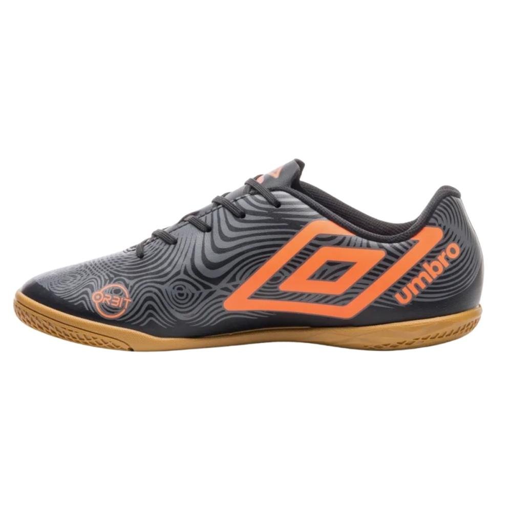 CHUTEIRA FUTSAL UMBRO ORBIT U01FB00152 Grafite/Preto/Laranja 4