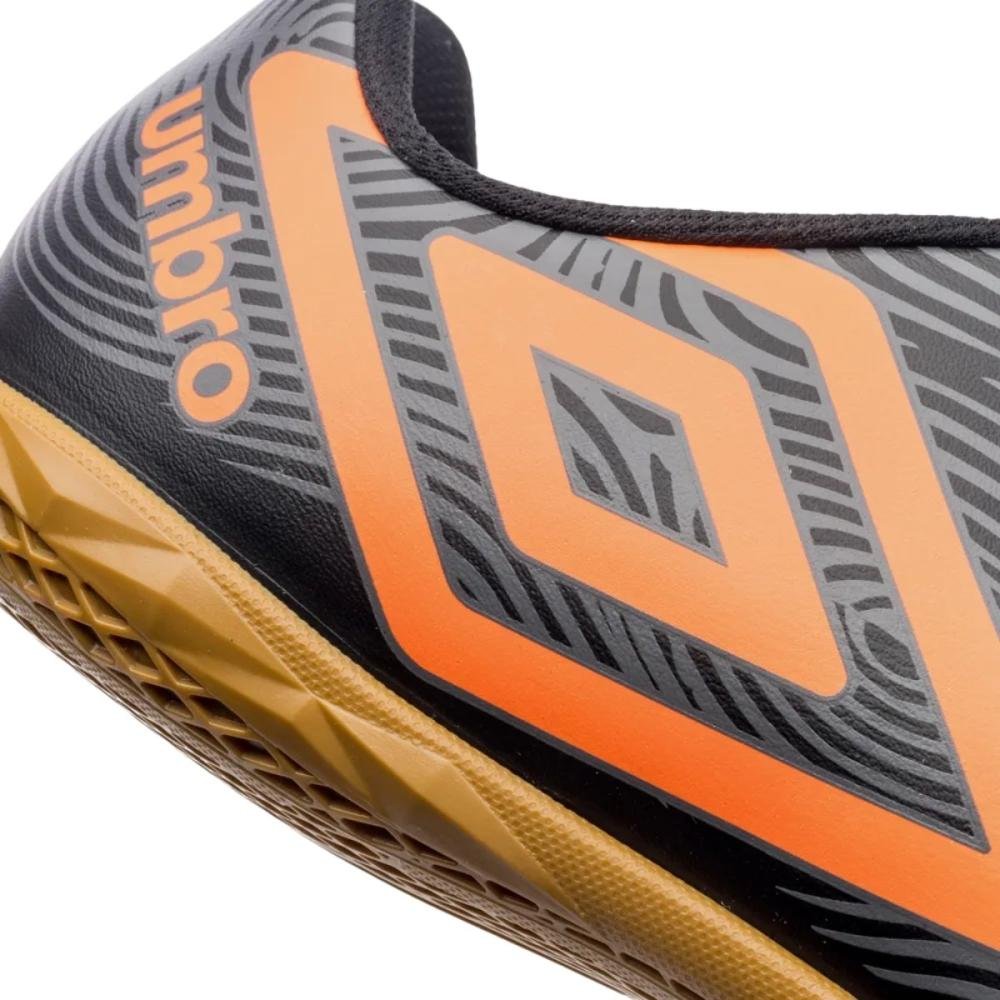 CHUTEIRA FUTSAL UMBRO ORBIT U01FB00152 Grafite/Preto/Laranja 6