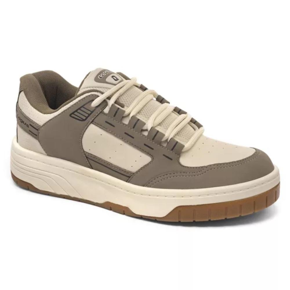 TÊNIS LOGUS STREET FLIP MASCULINO 22570 Bege/Cinza 2