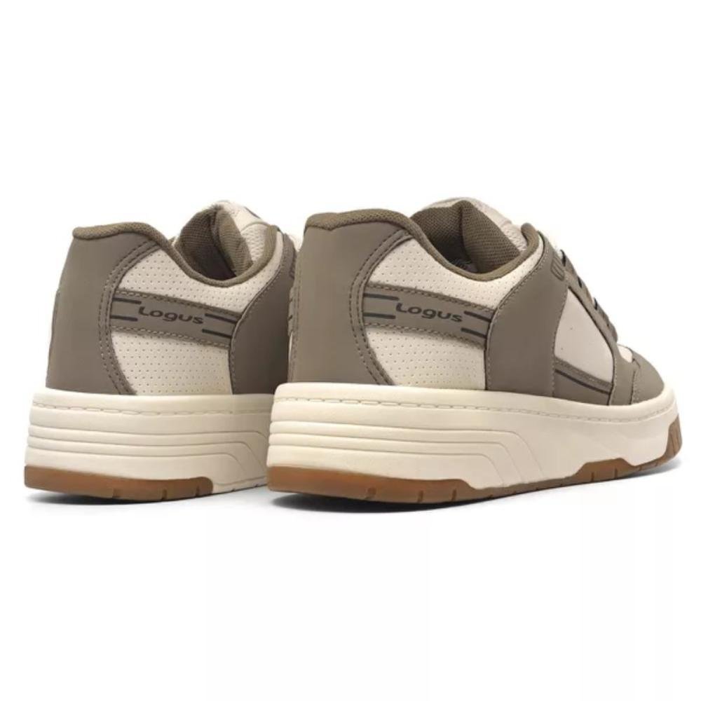 TÊNIS LOGUS STREET FLIP MASCULINO 22570 Bege/Cinza 4