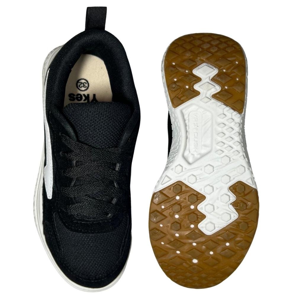 TÊNIS YKES MENINO CASUAL X30 Preto/Branco 2
