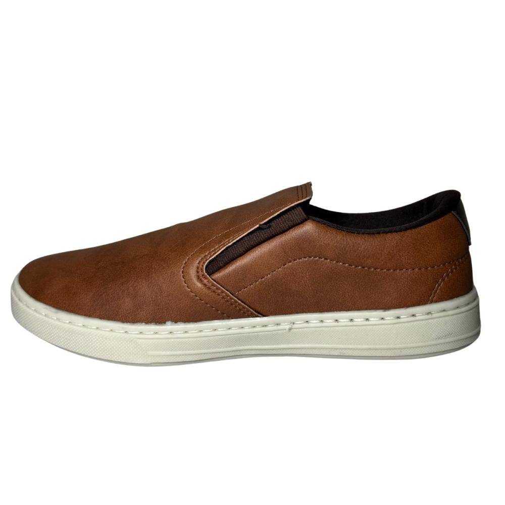 SAPATÊNIS SPORT FIRE SLIP ON 0136 Marrom Claro 4