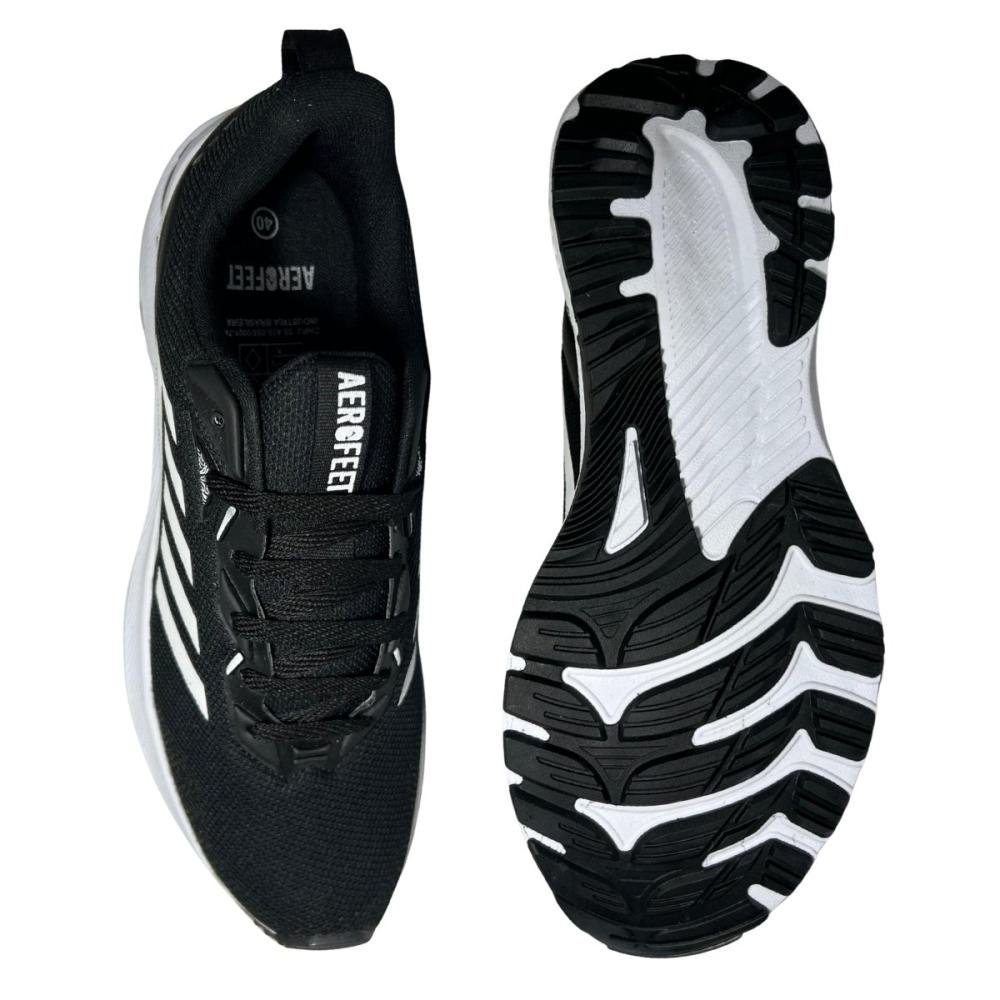TÊNIS AEROFEET ESPORTIVO MASCULINO 2501 Preto/Branco 2