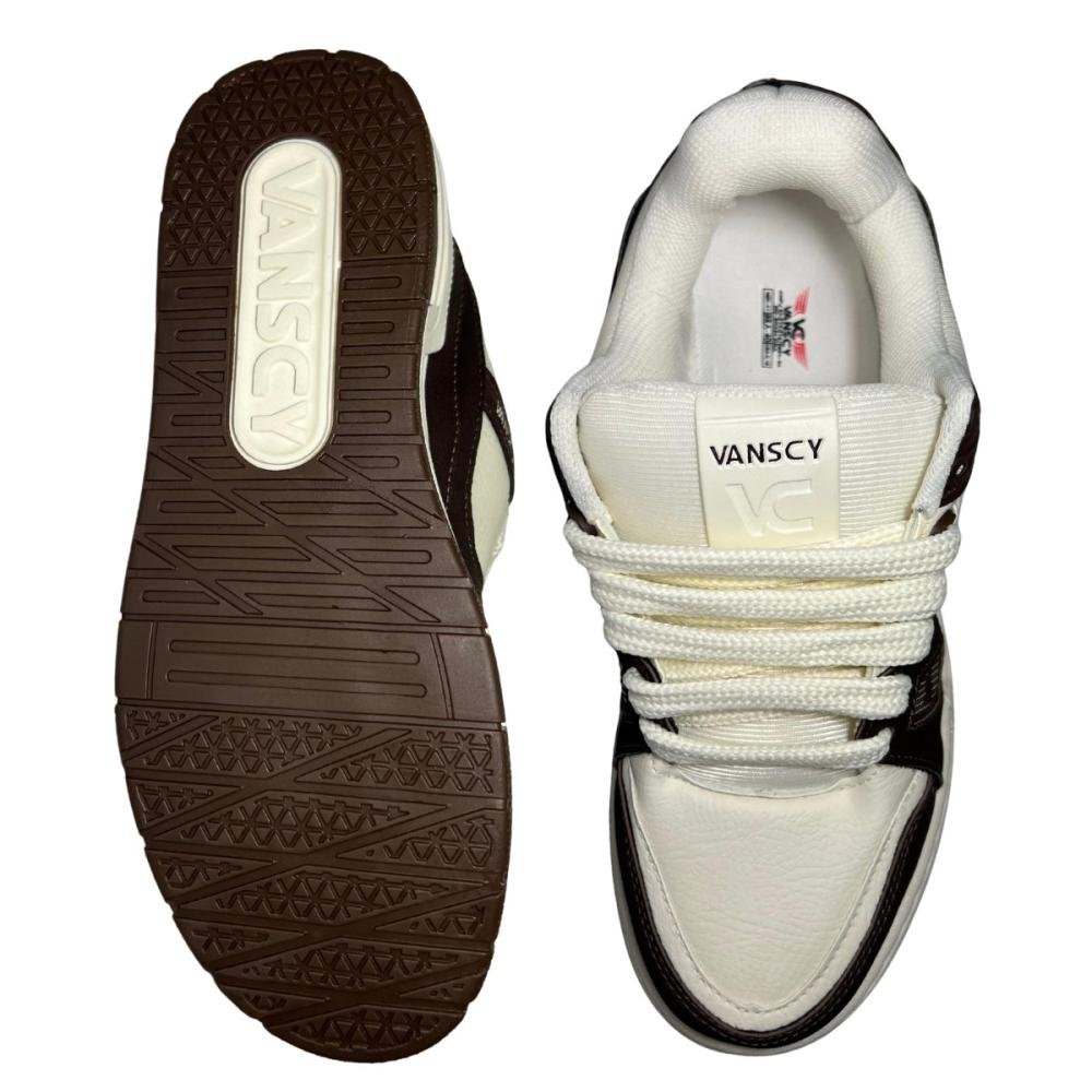 TÊNIS VANSCY SKATE MASCULINO V3855 Preto/Branco 2