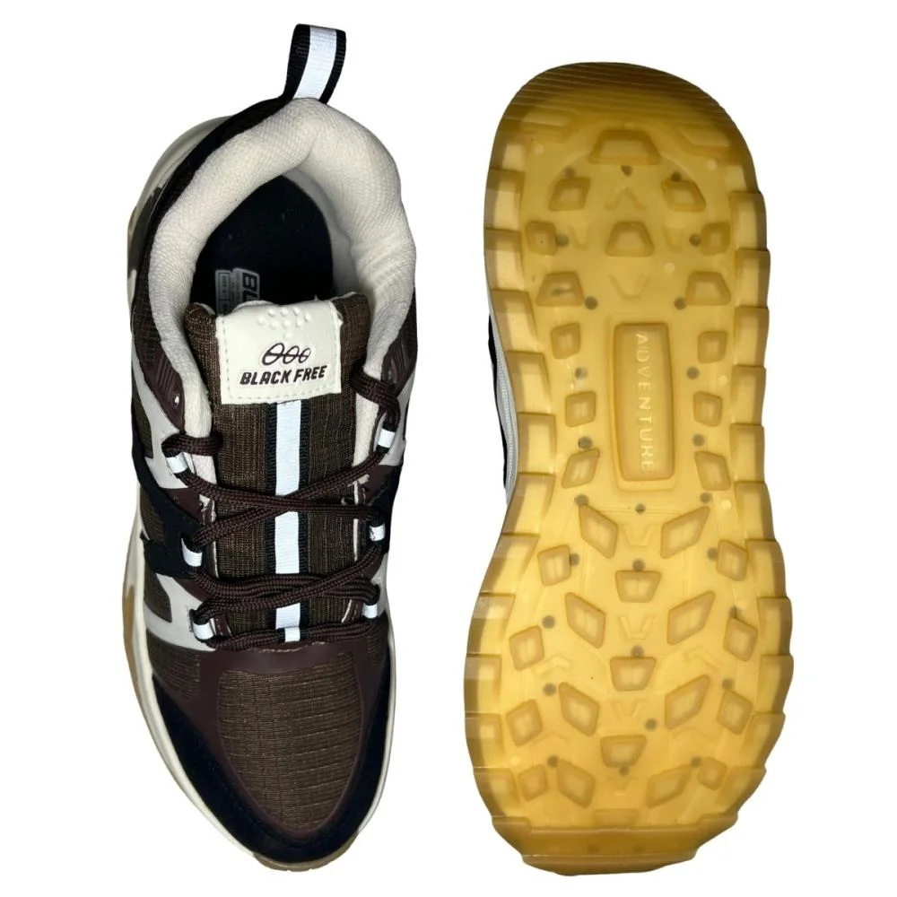 TÊNIS BLACK FREE CASUAL MASCULINO 2.970 Marrom/Preto/Off White 2