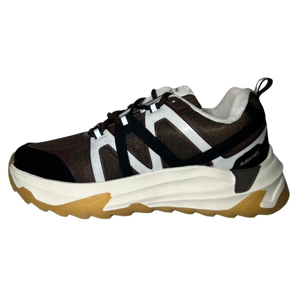 TÊNIS BLACK FREE CASUAL MASCULINO 2.970 Marrom/Preto/Off White 4