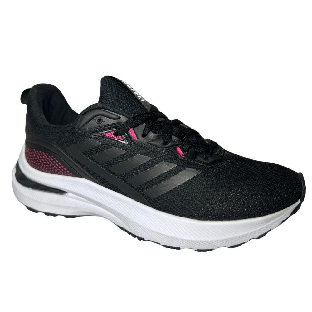 TÊNIS AEROFEET ESPORTIVO FEMININO 2501 Preto/Rosa 3