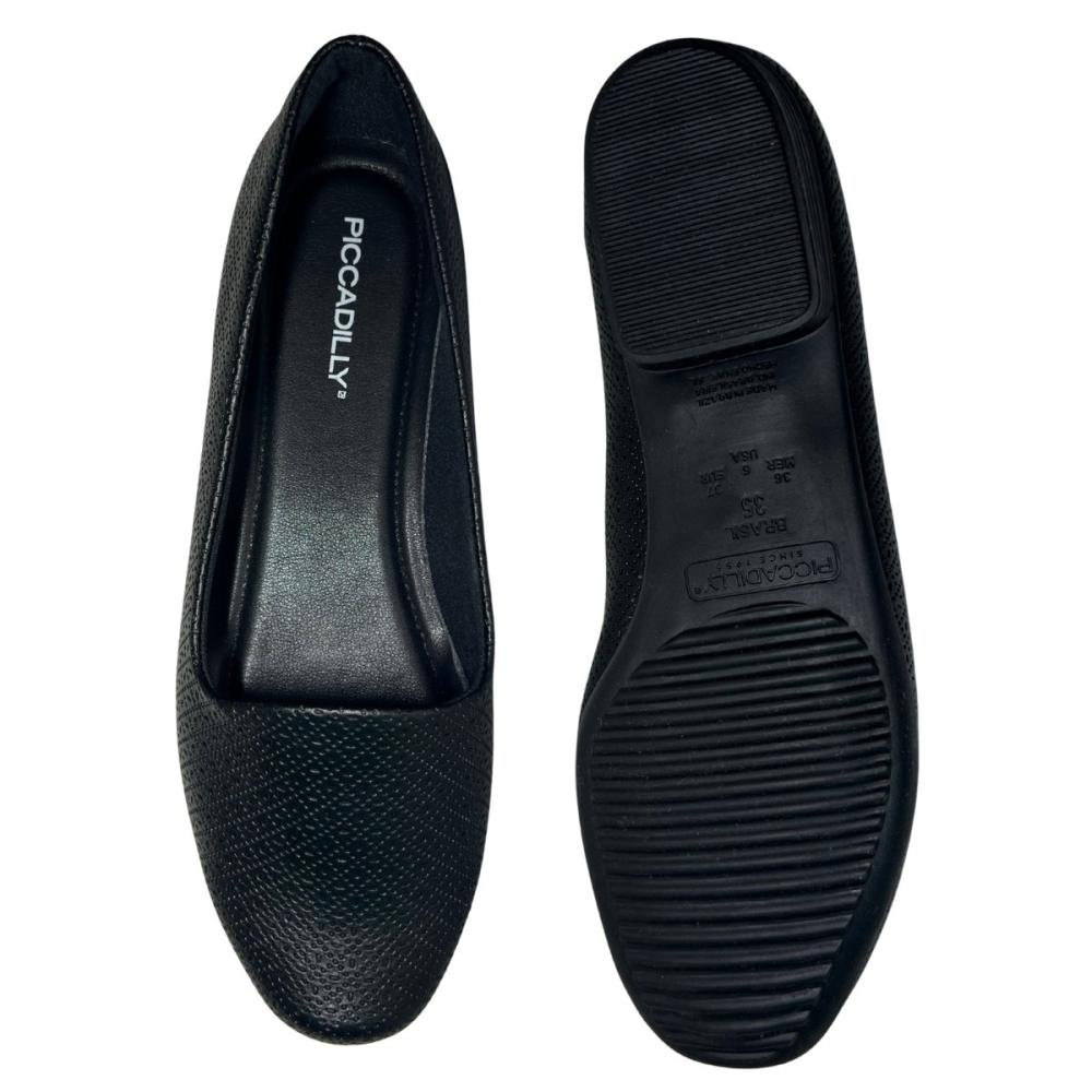 SAPATILHA PICCADILLY RAQUEL SALTO BAIXO 250132 Preto 2