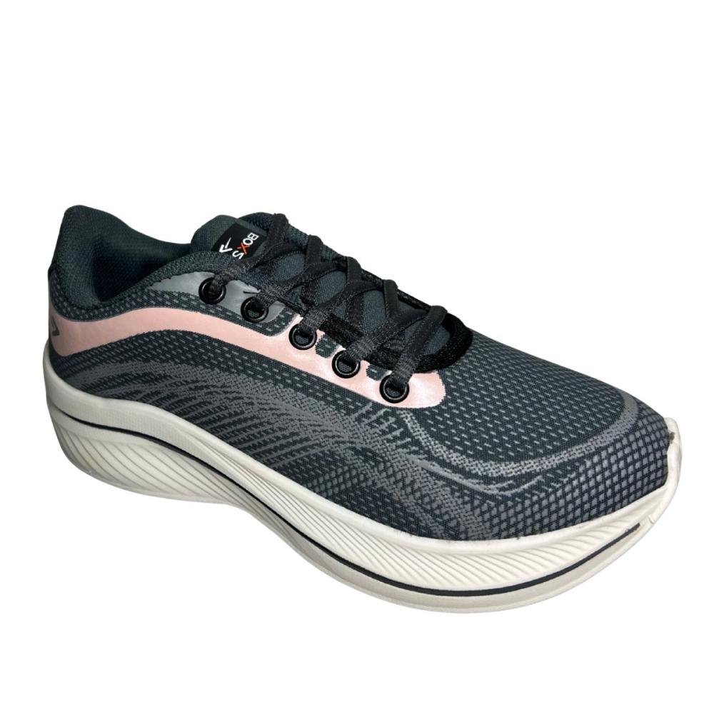 TÊNIS BOX 200 ESPORTIVO FEMININO BX2506 Cinza/Rosa 3