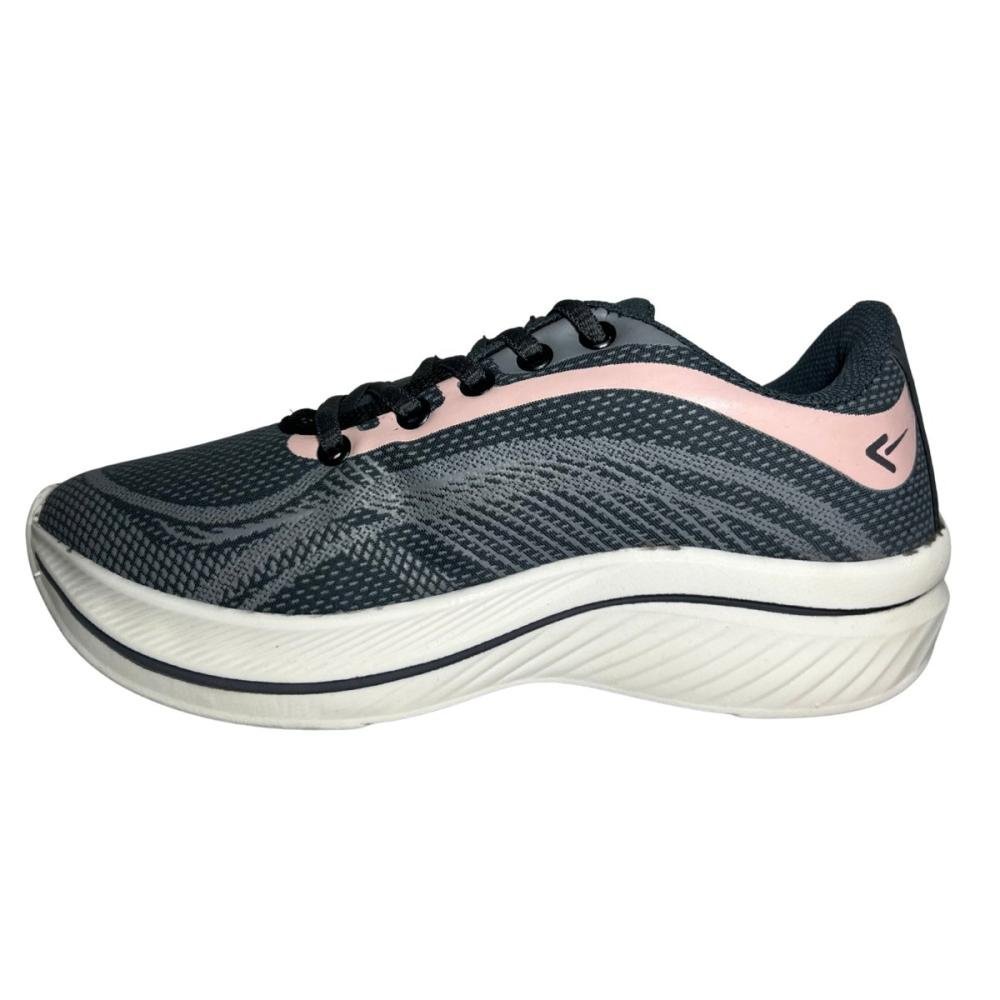 TÊNIS BOX 200 ESPORTIVO FEMININO BX2506 Cinza/Rosa 4