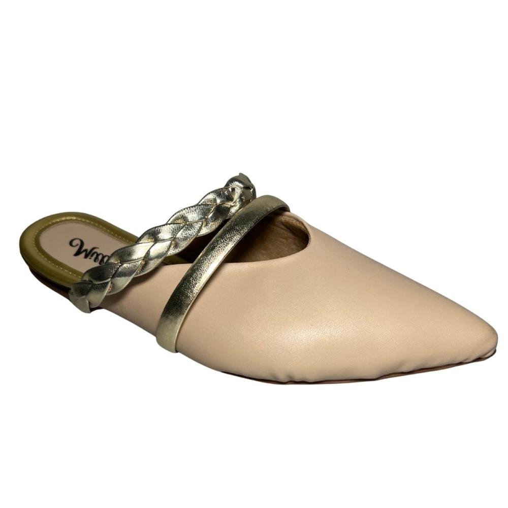 MULE MILLA 25-1007 Bege/Dourado 3