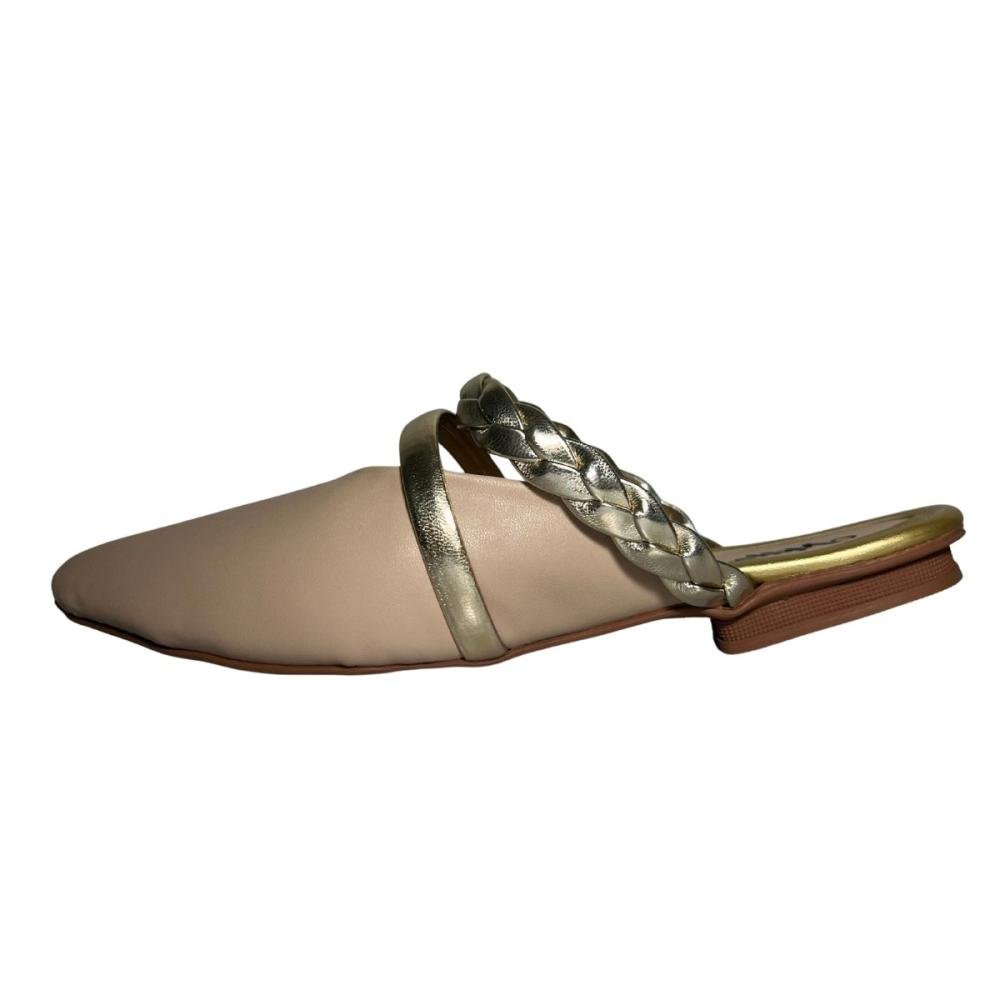 MULE MILLA 25-1007 Bege/Dourado 4