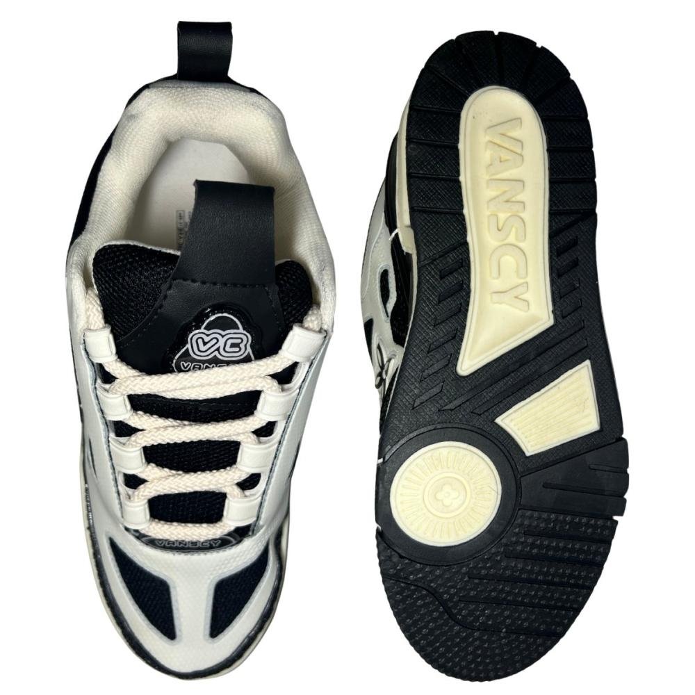 TÊNIS VANSCY SKATE FEMININO V4285 Preto/Branco 2