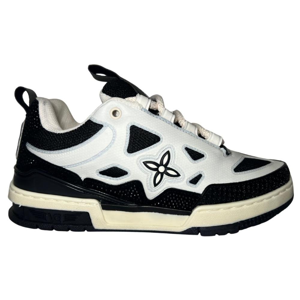 TÊNIS VANSCY SKATE FEMININO V4285 Preto/Branco