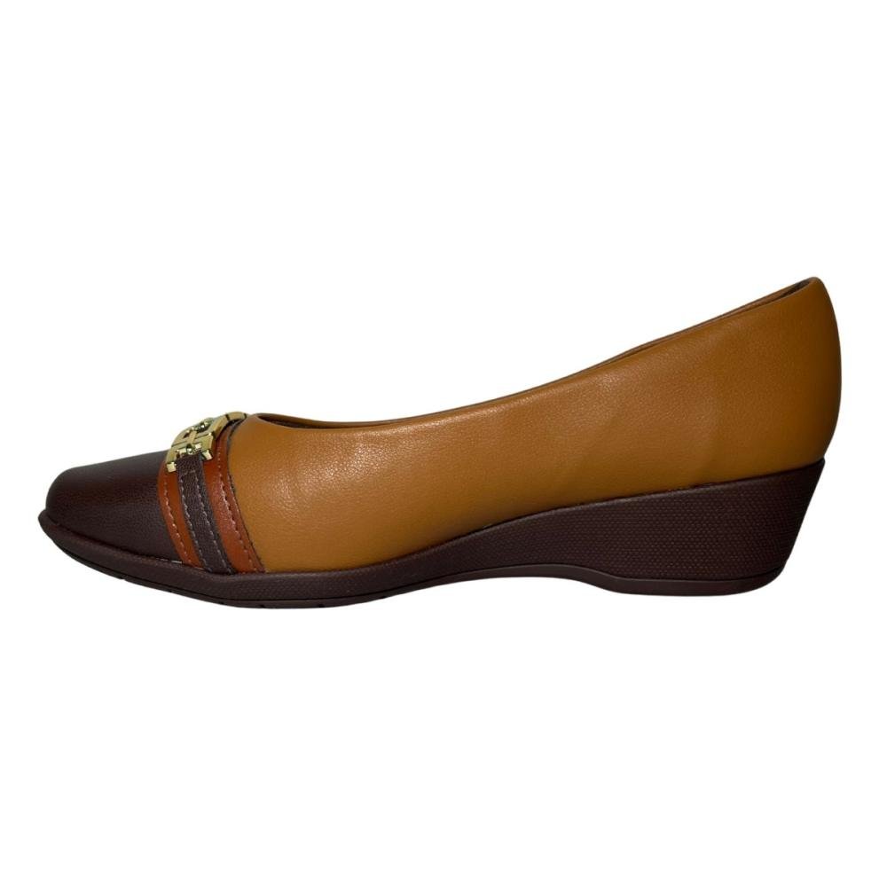 SAPATO PICCADILLY IVONE ANABELA MÉDIO 143235 Marrom Escuro/Marrom Claro 4