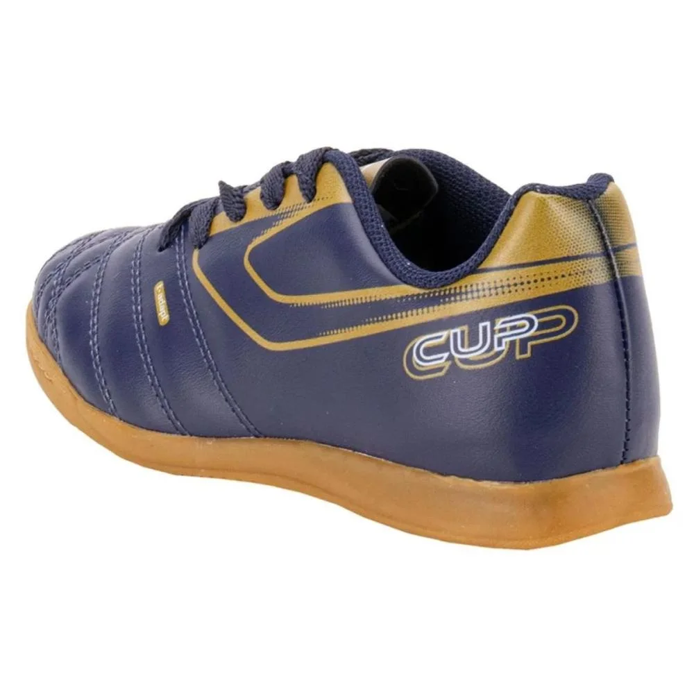 CHUTEIRA TOPPER INFANTIL CUP VIII FUTSAL  Azul Escuro/Ouro 3