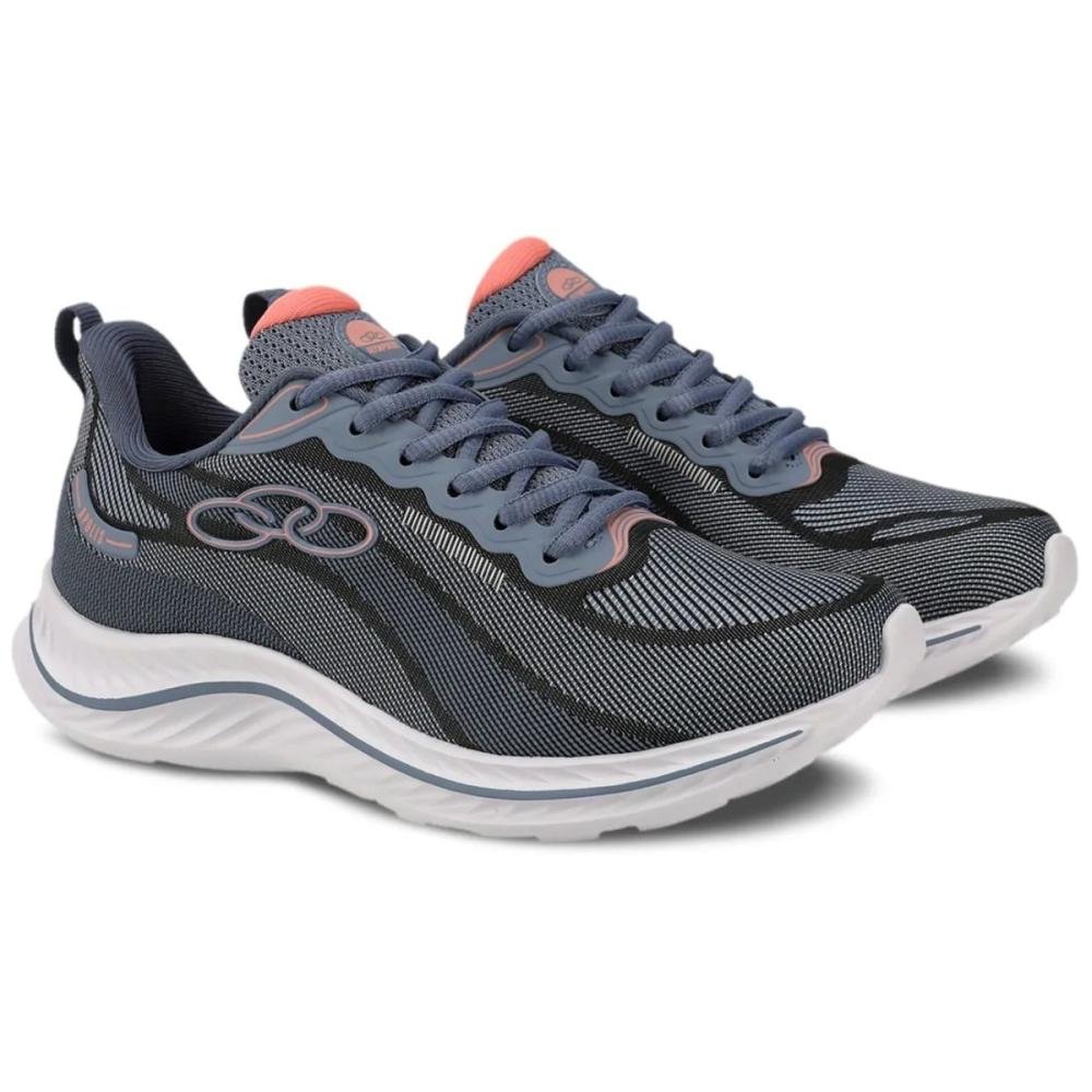 TÊNIS OLYMPIKUS APOLIS FEMININO Cinza/Azul Claro 2