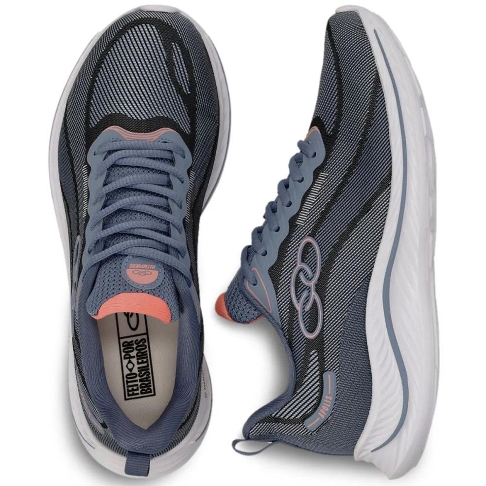 TÊNIS OLYMPIKUS APOLIS FEMININO Cinza/Azul Claro 3