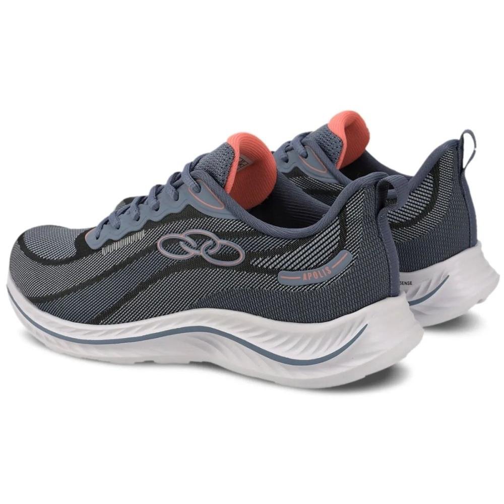 TÊNIS OLYMPIKUS APOLIS FEMININO Cinza/Azul Claro 4