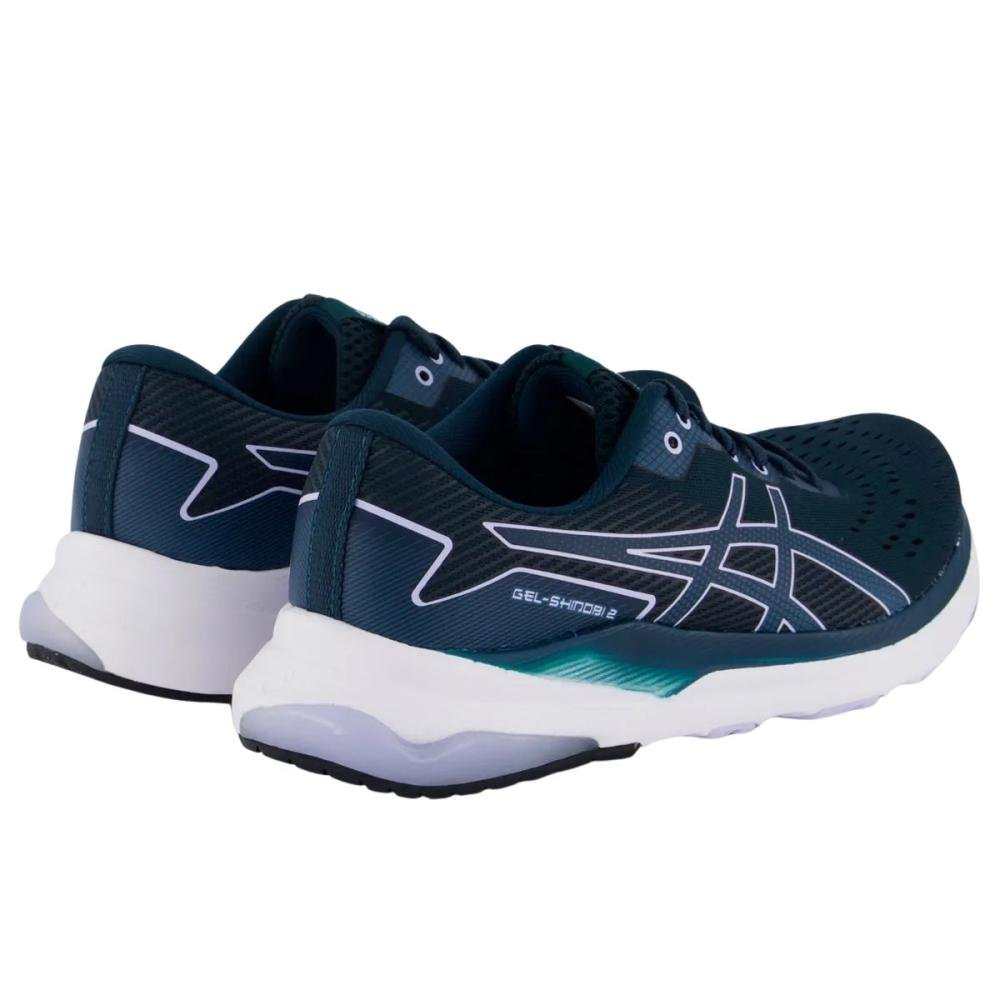 TÊNIS ASICS GEL-SHINOBI 2 FEMININO Azul/Branco 4