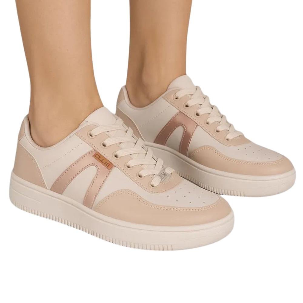 TÊNIS OLLIE CAPRI FEMININO CASUAL Bege 2