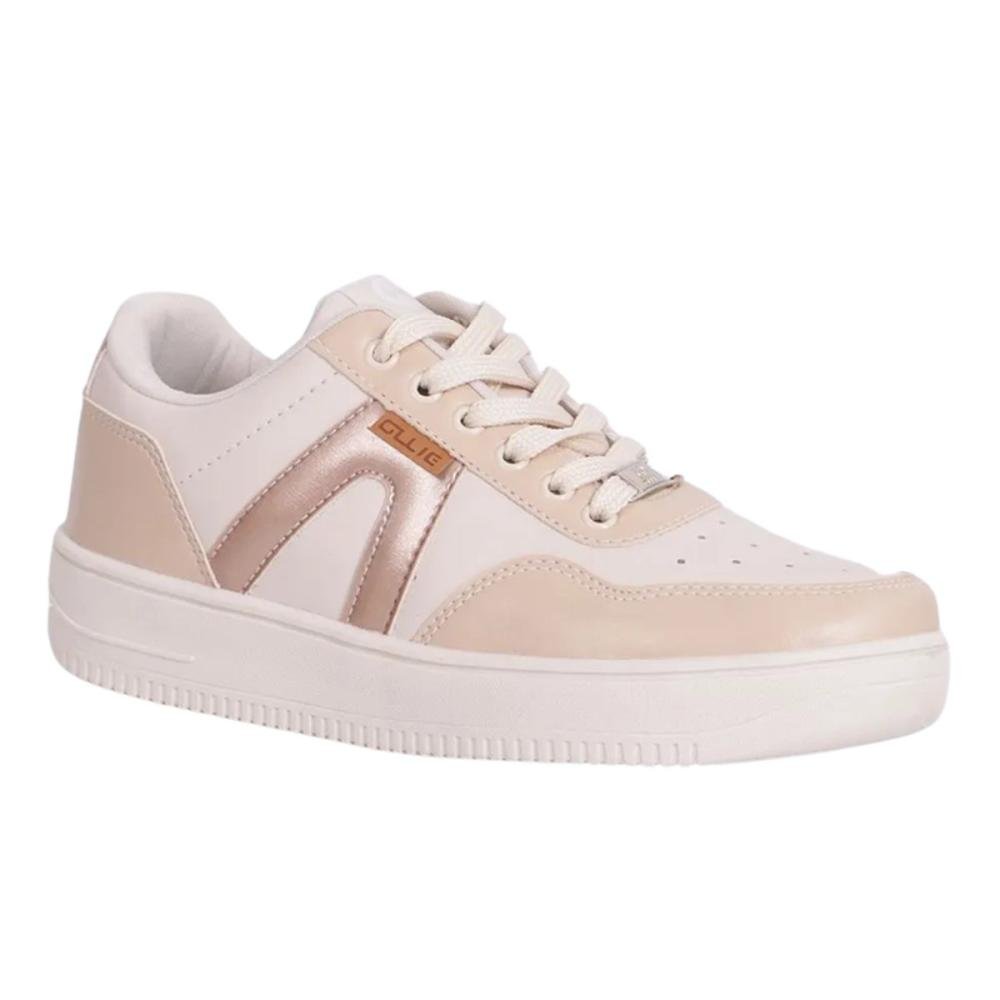 TÊNIS OLLIE CAPRI FEMININO CASUAL Bege 4