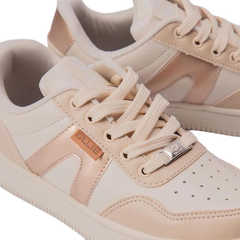 TÊNIS OLLIE CAPRI FEMININO CASUAL Bege 5