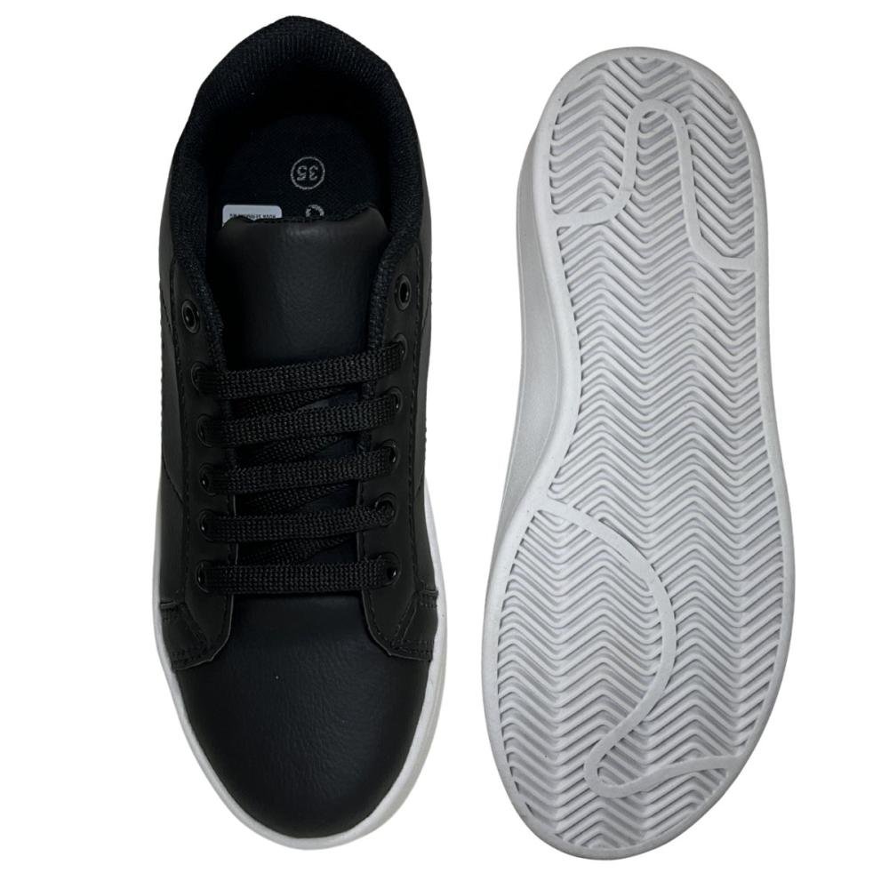 TÊNIS OLIMPAK CASUAL FEMININO 2517/77 Preto/Branco 2