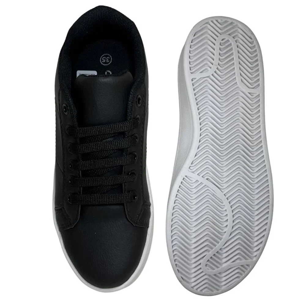 TÊNIS OLIMPAK CASUAL FEMININO 2517/77 Preto/Branco 2