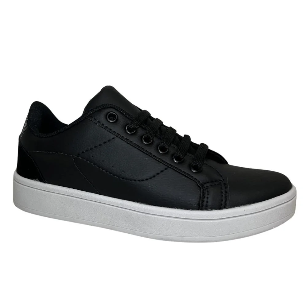 TÊNIS OLIMPAK CASUAL FEMININO 2517/77 Preto/Branco 3