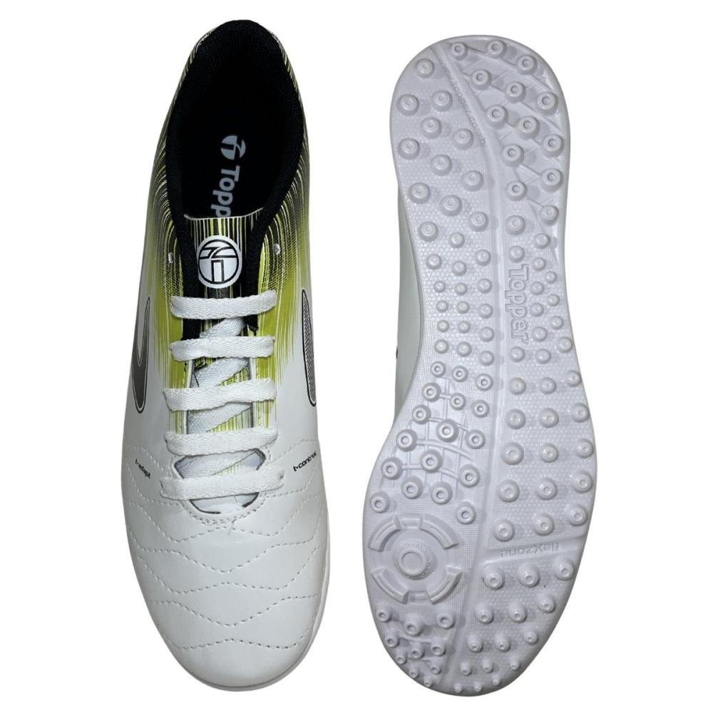 CHUTEIRA TOPPER SOCIETY FLAME Branco/Verde 2