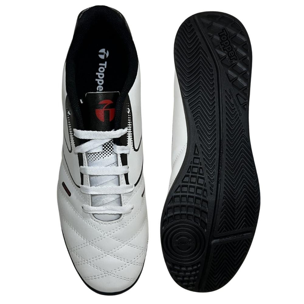 CHUTEIRA FUTSAL TOPPER CUP VIII Branco/Preto 2