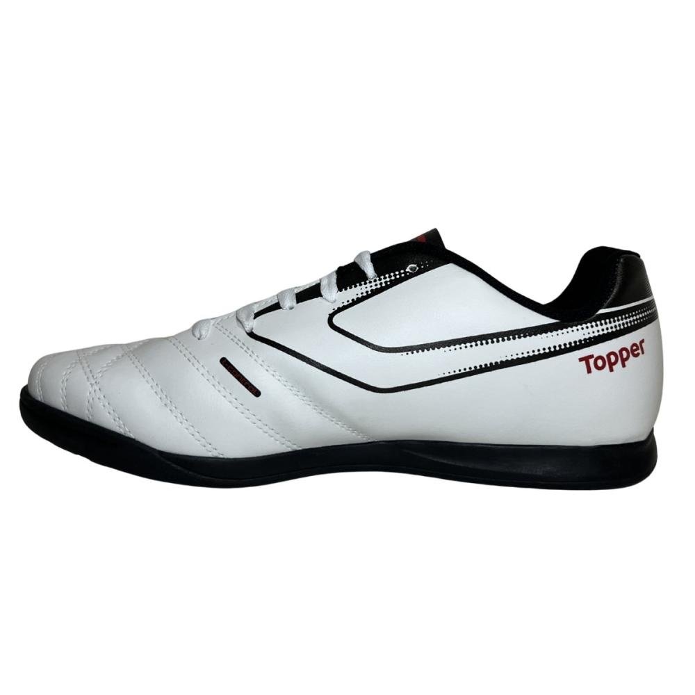 CHUTEIRA FUTSAL TOPPER CUP VIII Branco/Preto 4