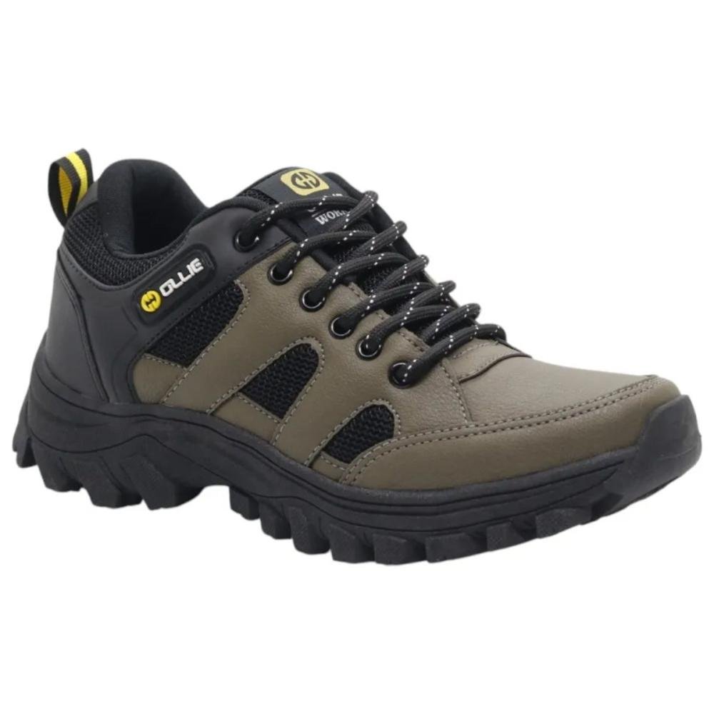 BOTA TREKKING OLLIE BRONCOS MASCULINO Bege/Preto 3