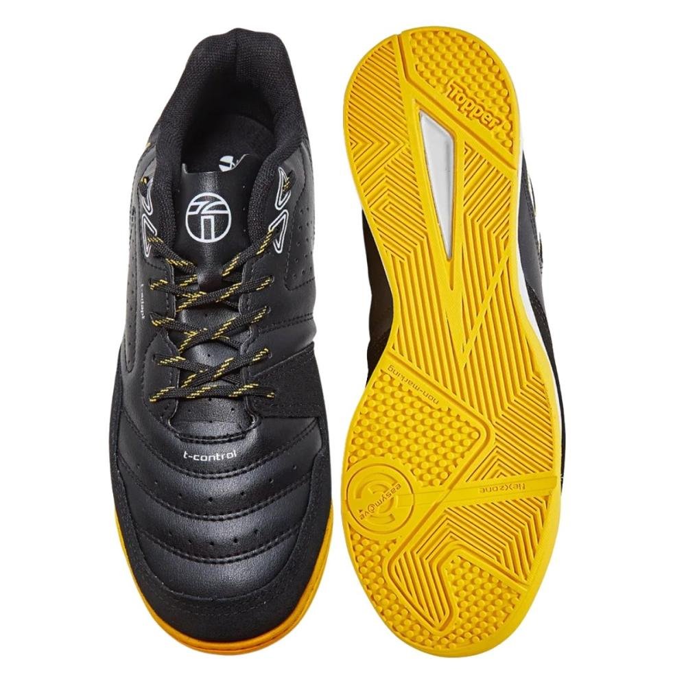CHUTEIRA FUTSAL TOPPER DOMINATOR CLUB V Preto/Amarelo 2