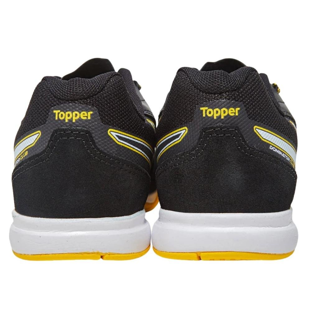 CHUTEIRA FUTSAL TOPPER DOMINATOR CLUB V Preto/Amarelo 4