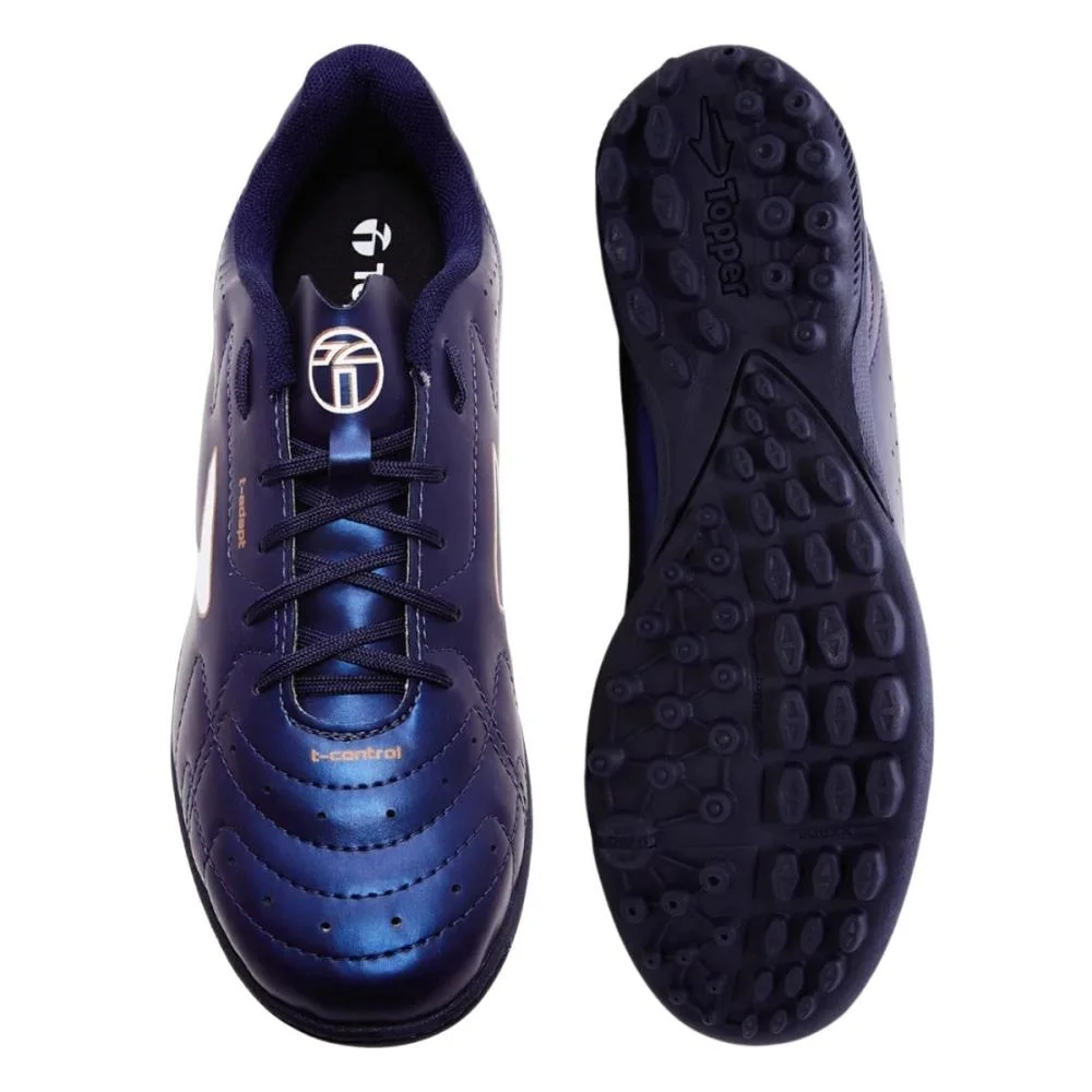 CHUTEIRA SOCIETY TOPPER BOLEIRO VI  Azul Escuro/Branco 2