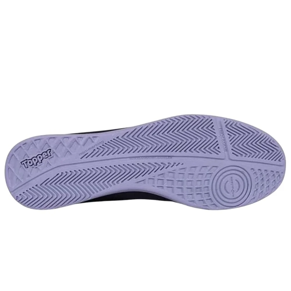 CHUTEIRA TOPPER FUTSAL FLAME Preto/Roxo 2