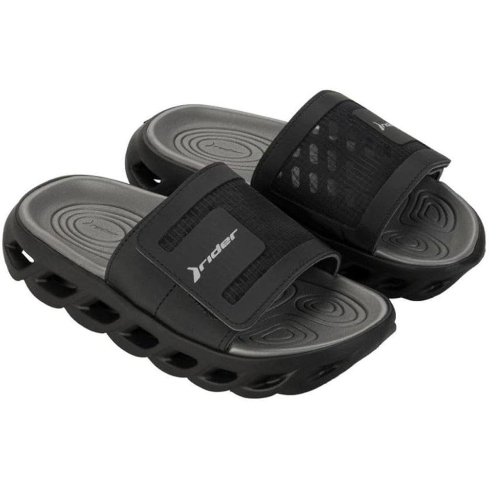 CHINELO SLIDE RIDER R POWER 12444 Preto/Cinza 2
